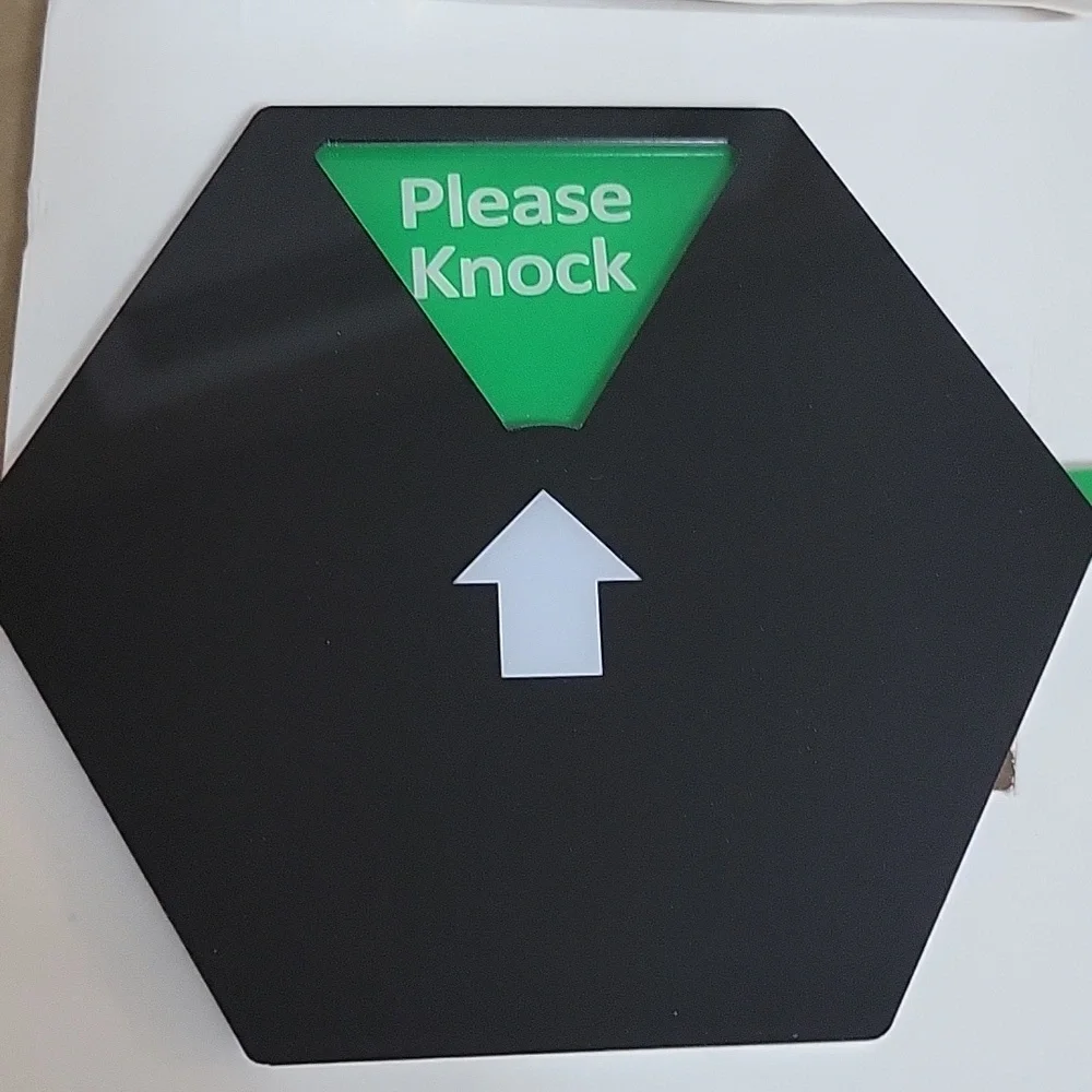 Changeable Office sign self adhesive double sided tape included nwt